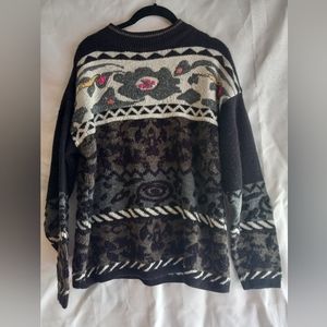 Vintage floral sweater